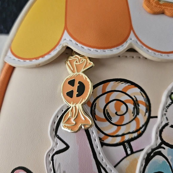 Loungefly Disney Stitch Ice Cream Backpack - Orange, Blue, White - Picture 6 of 7